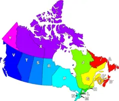 Canadian Postal District Map