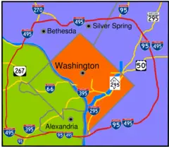 Capital Beltway Map Color