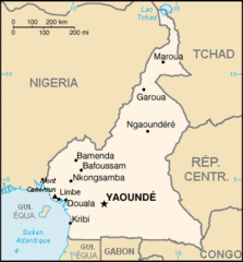 Carte Cameroun Francais