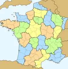 Carte France Geo 4 Couleurs