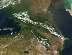 Caucasus Satellite Image