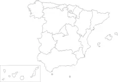 Ccaa of Spain (blank Map)