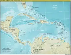 Central America Continent Physical