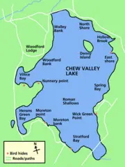 Chew Valley Lake Map