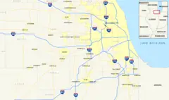 Chicago Interstates Map