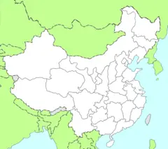 China Blank Map 2