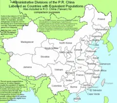 China Provinces Populations