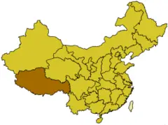 China Provinzes Xizang