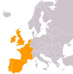 Cia Western Europe Map