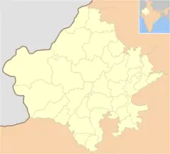Cities Blank Map of Rajasthan