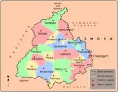 Cities Map of Punjab