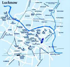 City Center Map Lucknow