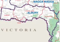 City Map Albury