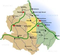 City Map of Abruzzo