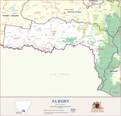 City Map of Albury