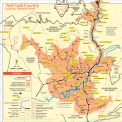 Coconino National Forest Map