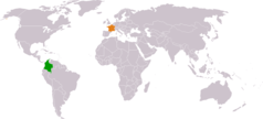 Colombia France Locator 1