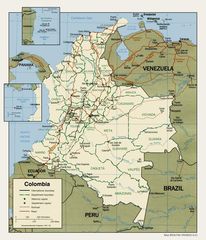 Colombia Political Map 2001
