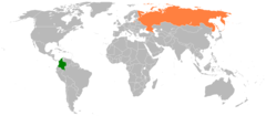 Colombia Russia Locator