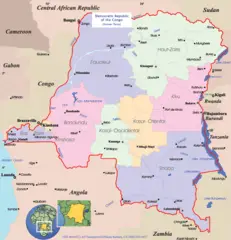 Congo Political Map