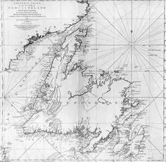 Cooks Karte Von Neufundland