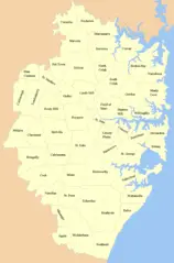 Counties Map of Sydney