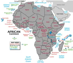 Country Map of Africa