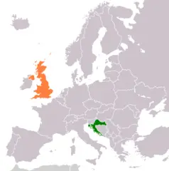 Croatia United Kingdom Locator