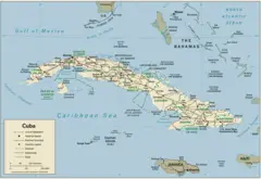 Cuba Political Map 1