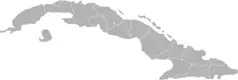Cuba Provinces Gray