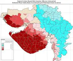 Cyclone Hazard Map of Gujarat