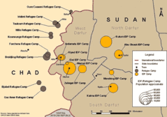 Darfur Refugee Camps Map
