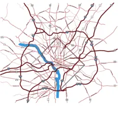 Dc Area Road Map With Fontsubset