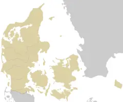 Denmark Blank Map