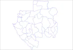 Departments of Gabon