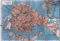 Detailed City Map of Venice (venezia)