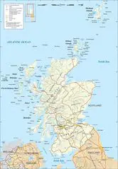 Detailed Map of Scotland