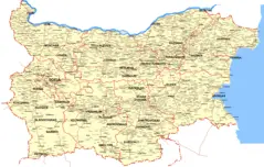 Detailed Map of Bulgaria