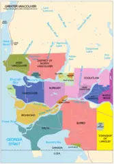 Districsts of Vancouver Map