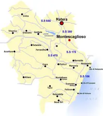 District Map of Basilicata