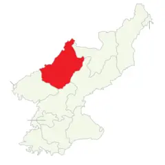 Divisions of North Korea (en) Chagang Clear