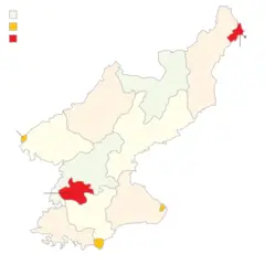 Divisions of North Korea (en) Clear