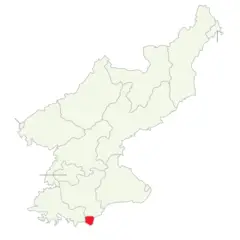 Divisions of North Korea (en) Kaesong Clear