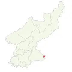 Divisions of North Korea (en) Kumgansan Clear