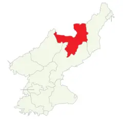 Divisions of North Korea (en) Ryangang Clear