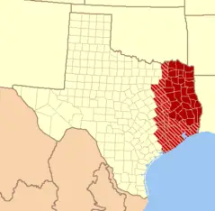 East Texas Map