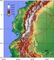 Ecuador Topography