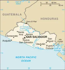 El Salvador Cia Wfb Map
