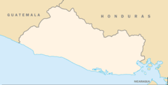 El Salvador Locator Map