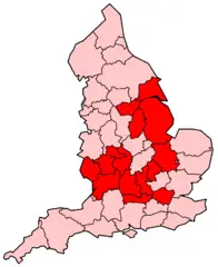 English Counties Flooded In 2007